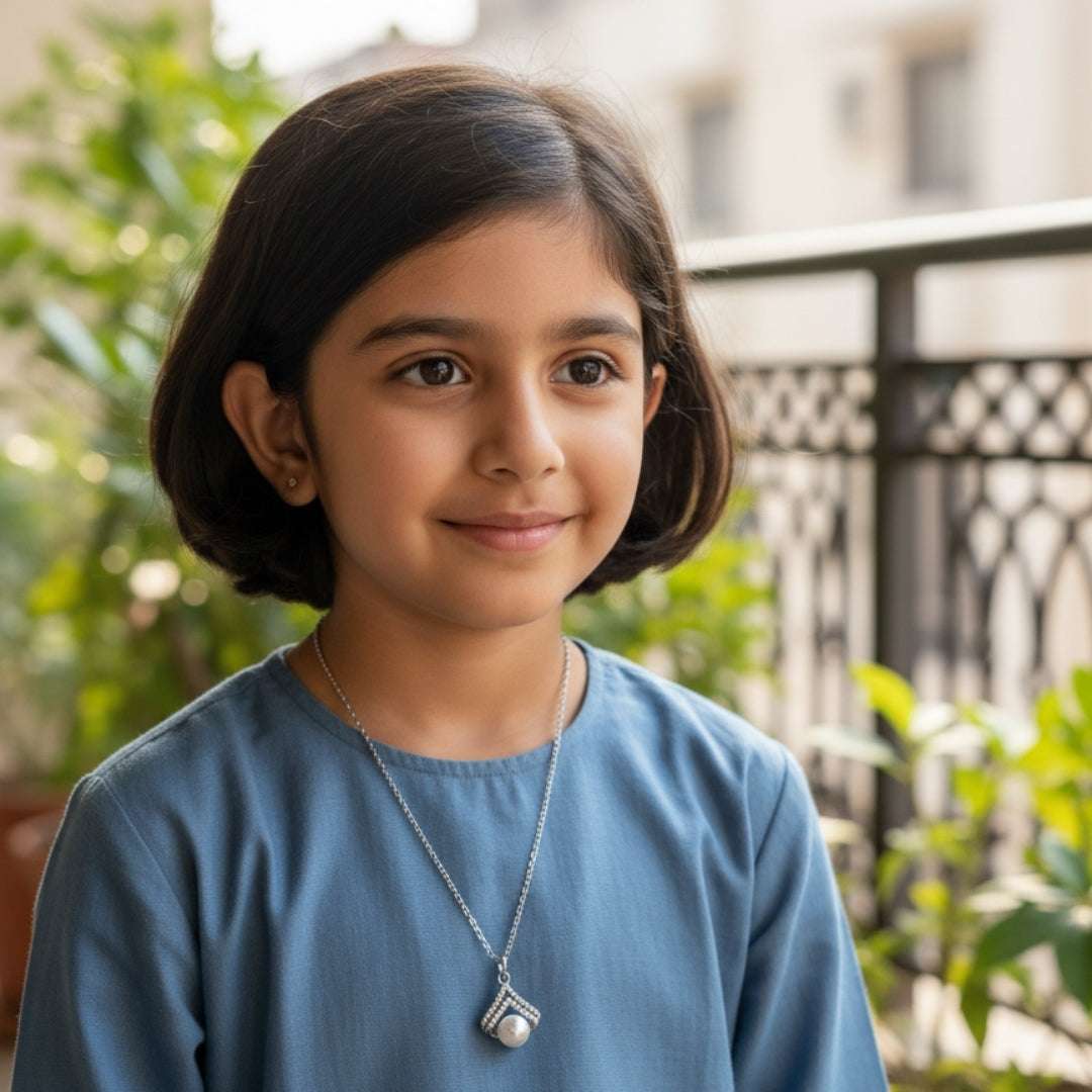 Kids Pastel Flower Bead Necklace