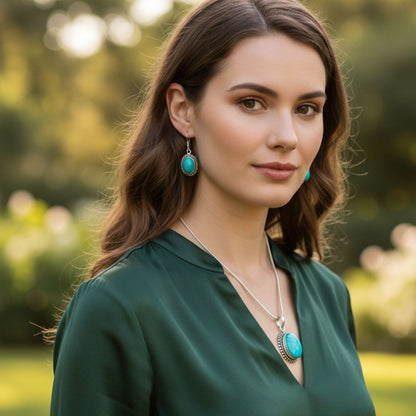 Oceanic Turquoise Complete Jewelry Set