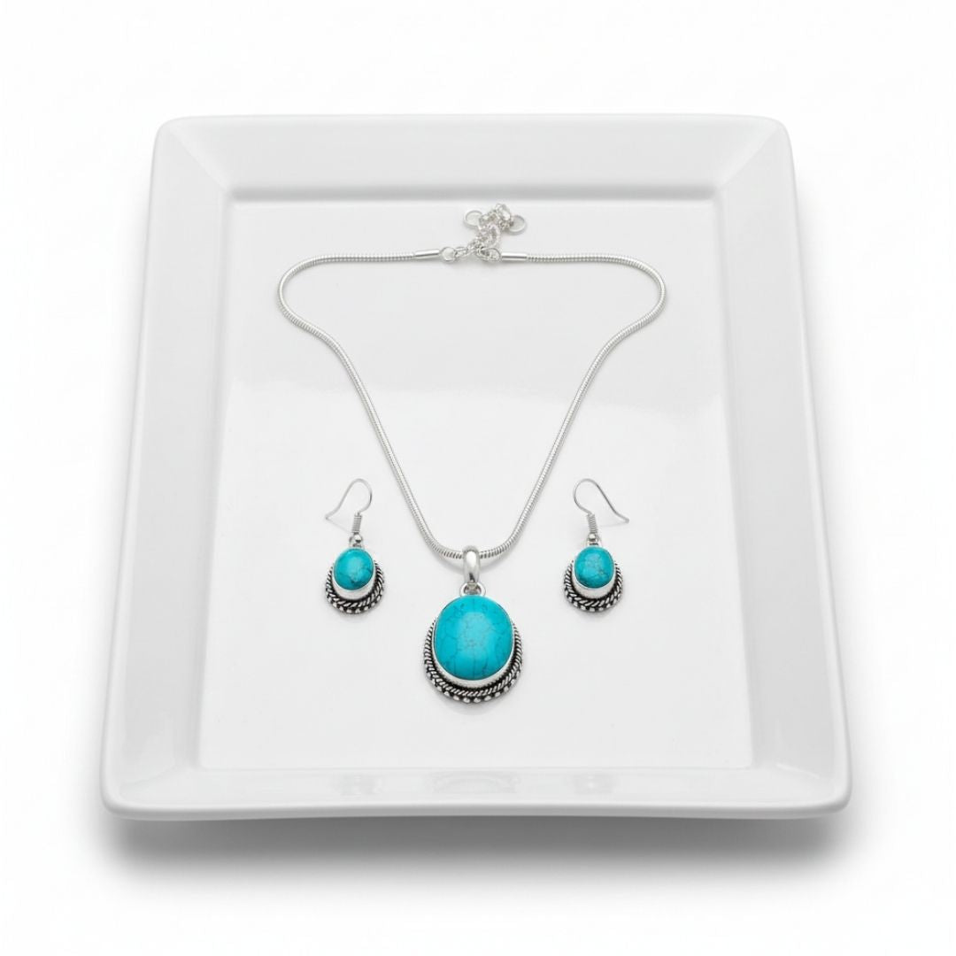 Oceanic Turquoise Complete Jewelry Set