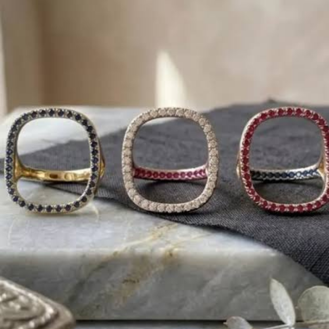 Trinity 3-in-1 Rotating CZ Ring