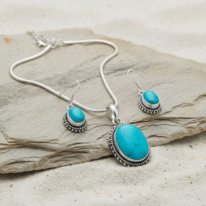 Oceanic Turquoise Complete Jewelry Set