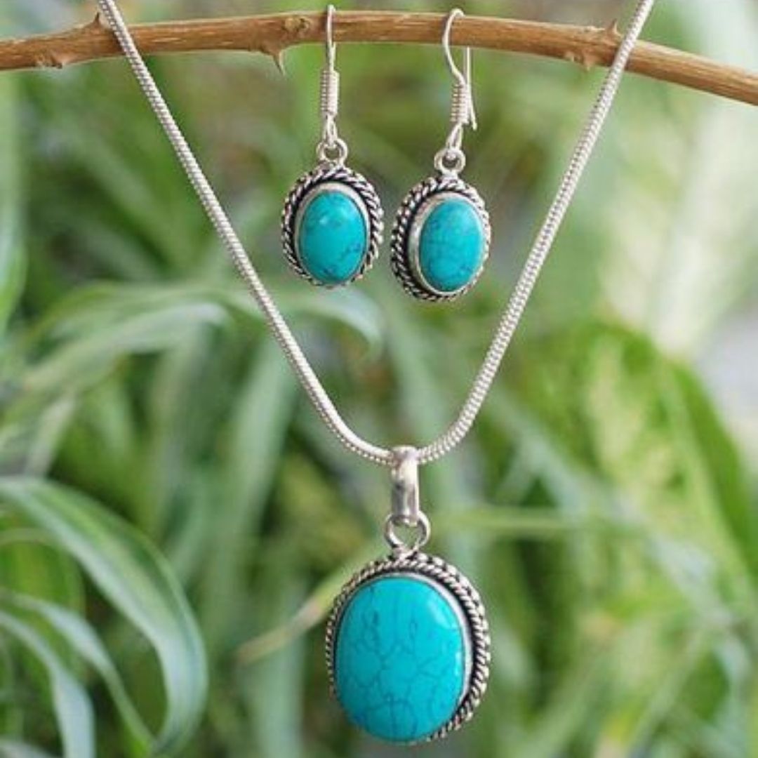 Oceanic Turquoise Complete Jewelry Set