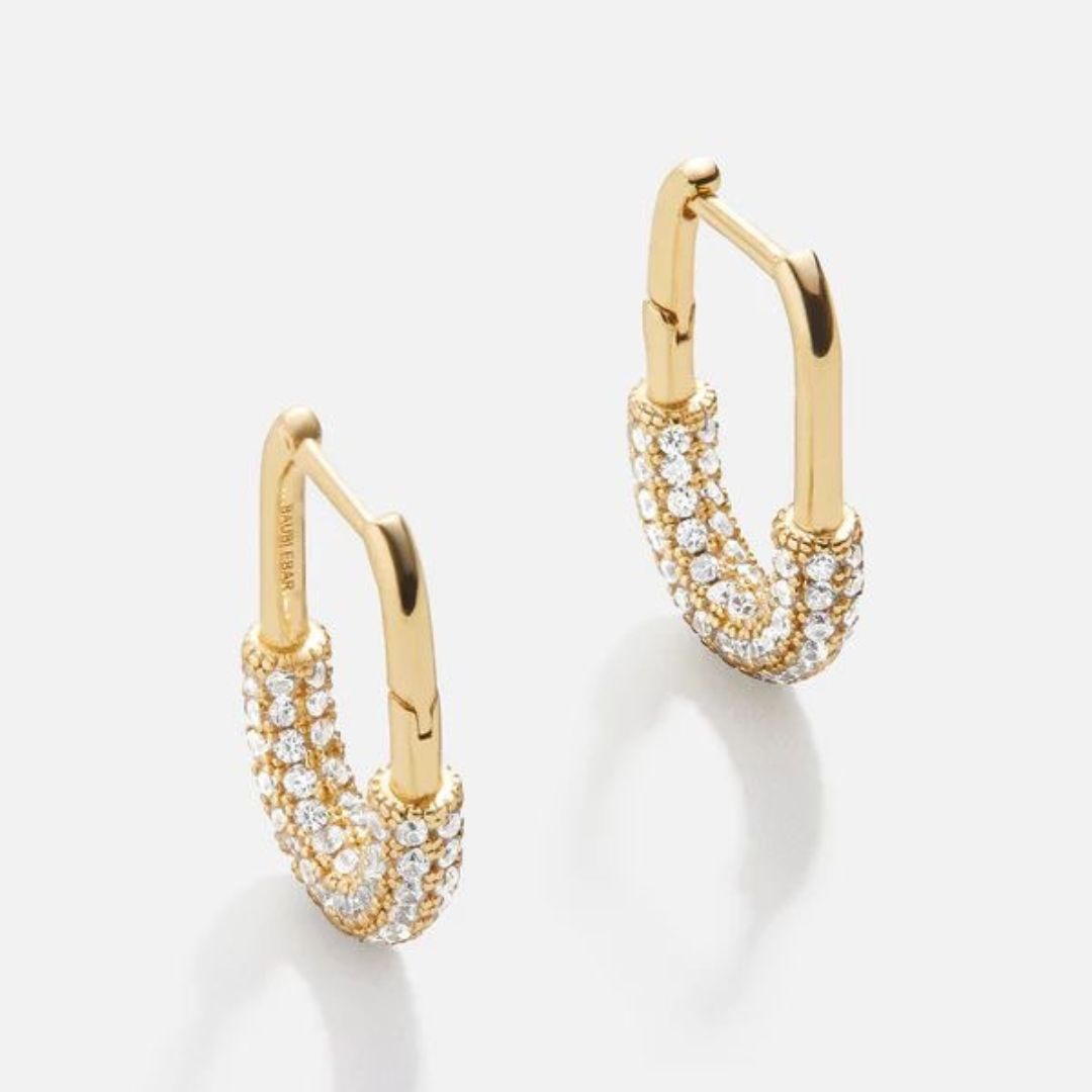 Luxury Gold Plated CZ Hoop Earrings | Anti-Tarnish Jewelry