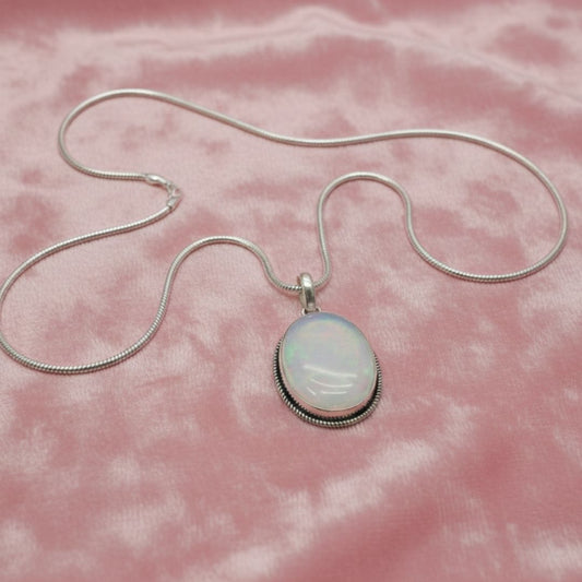 Fire Opal Magic in German Silver