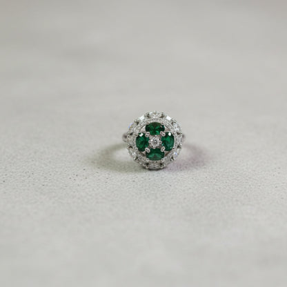 Emerald Blossom AD Diva Ring