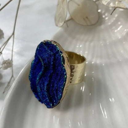 Ring with blue stone sizeless