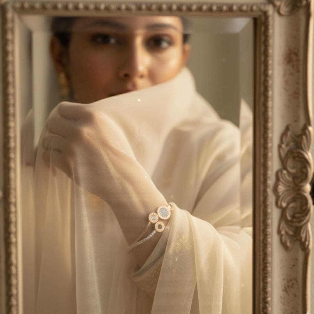 Anti-Tarnish Rose Gold Bracelet | Premium Quality Circles Bangle