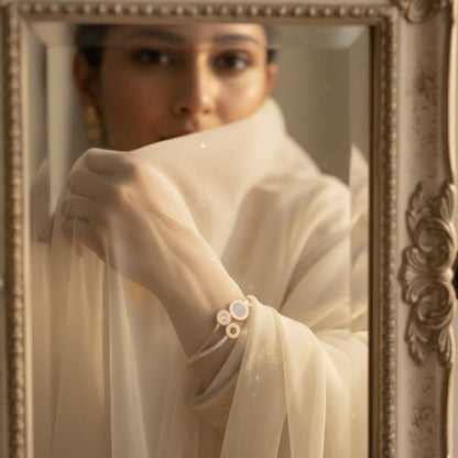 Anti-Tarnish Rose Gold Bracelet | Premium Quality Circles Bangle