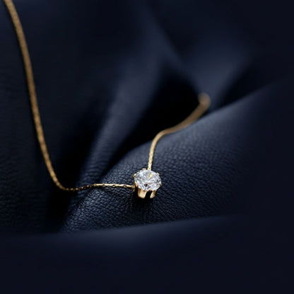 Timeless Solitaire Pendant Necklace for Women