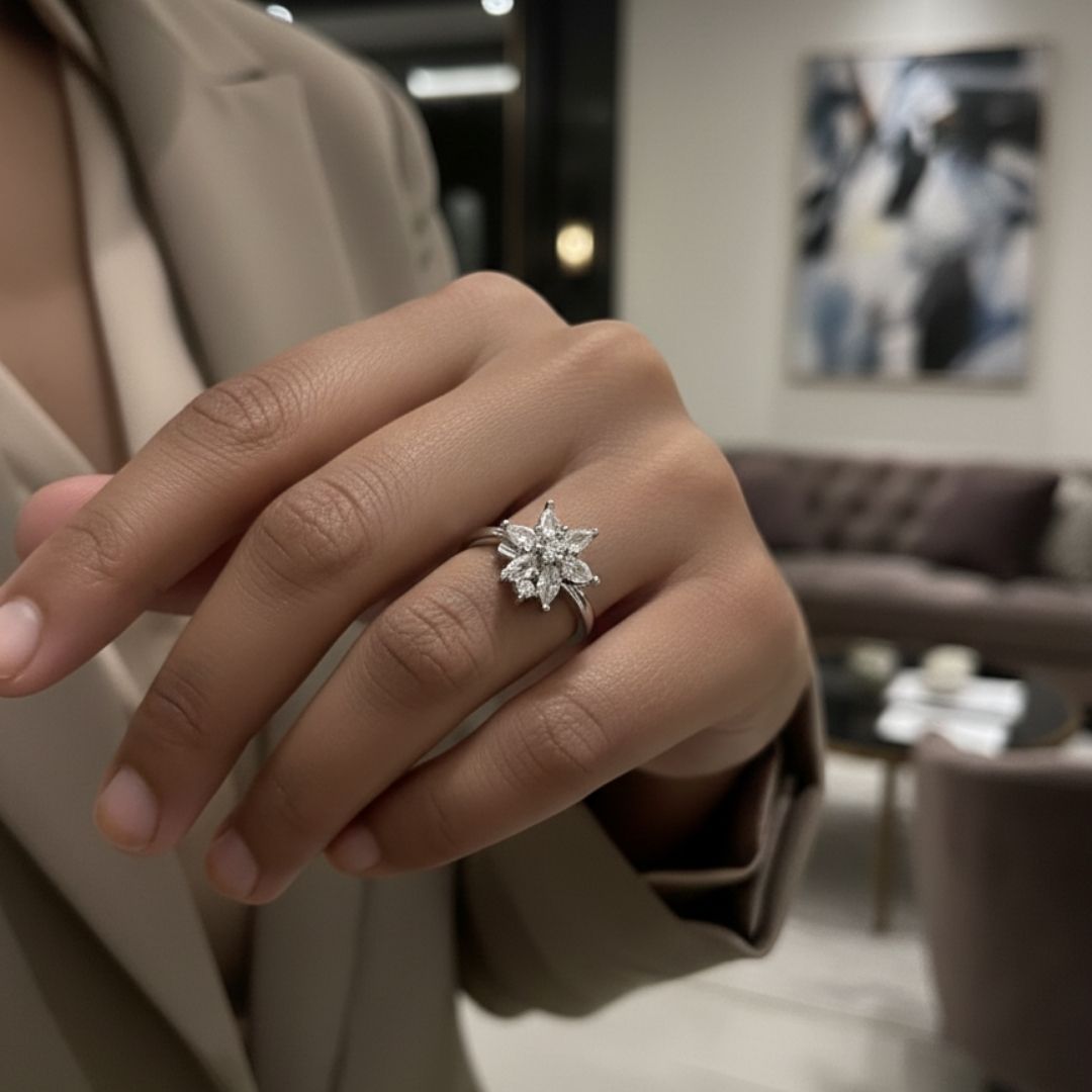 Blooming Star AD Floral Ring