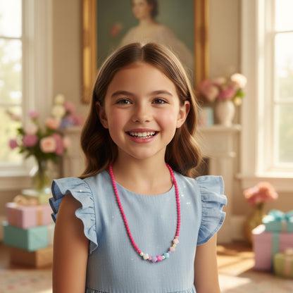 Colorful Bead Bracelet & Necklace Set – Kids Play Jewelry