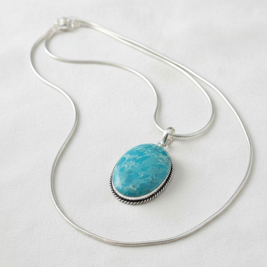 Oceanic Turquoise Charm Pendant