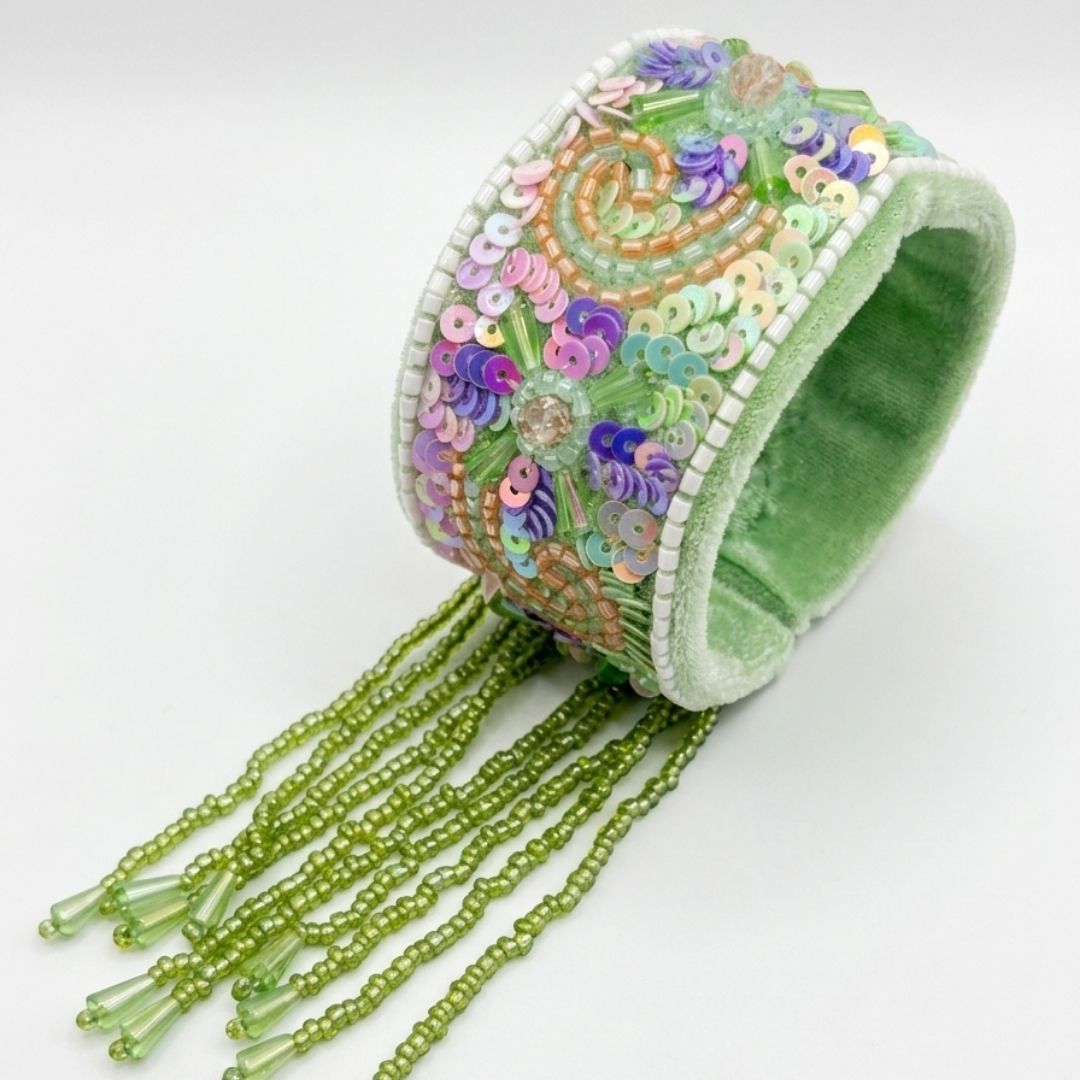 Pastel Garden Handcrafted Beaded Bracelet