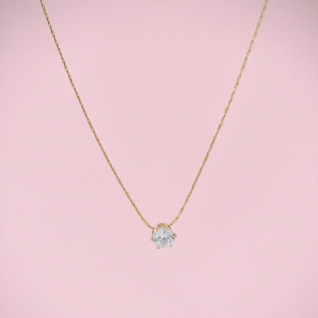 Timeless Solitaire Pendant Necklace for Women