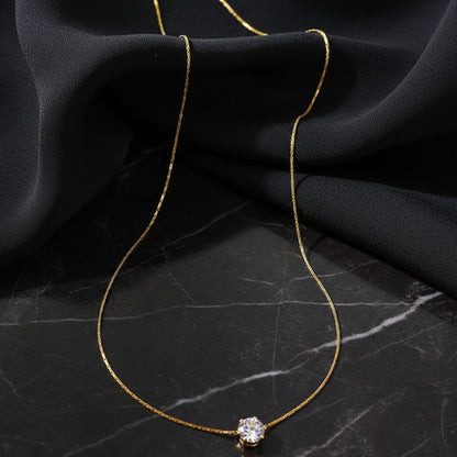 Timeless Solitaire Pendant Necklace for Women