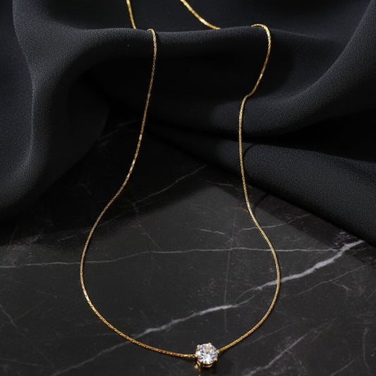 Timeless Solitaire Pendant Necklace for Women