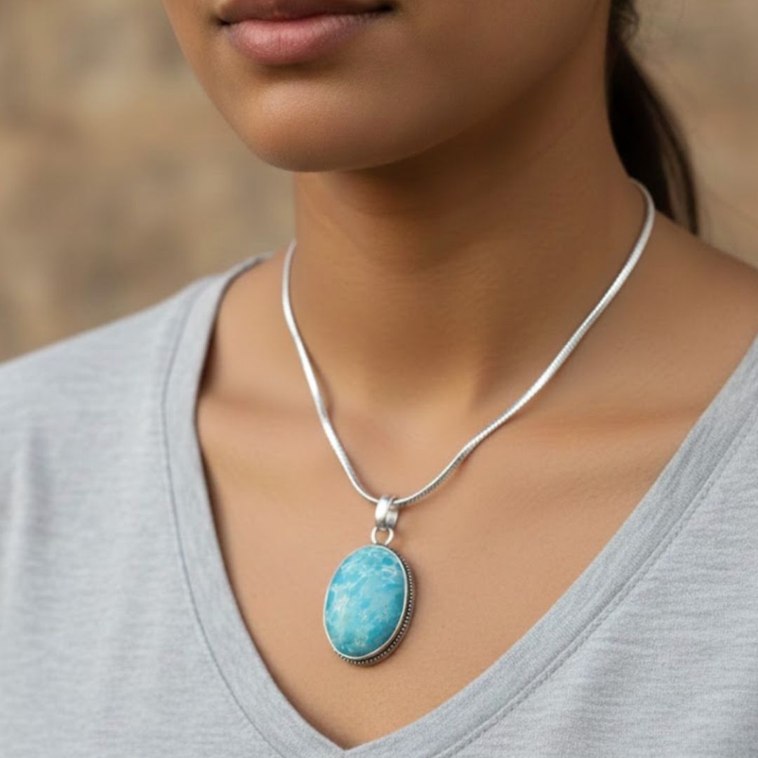 Oceanic Turquoise Charm Pendant
