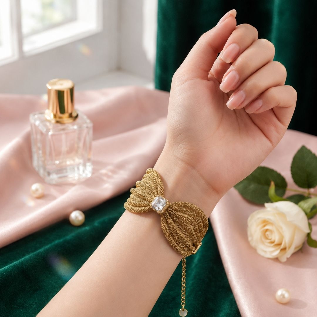 Luxe Mesh Citrine Bracelet
