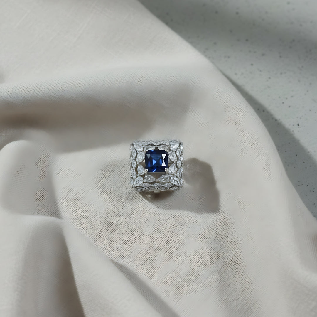 Midnight Majesty AD Cocktail Ring