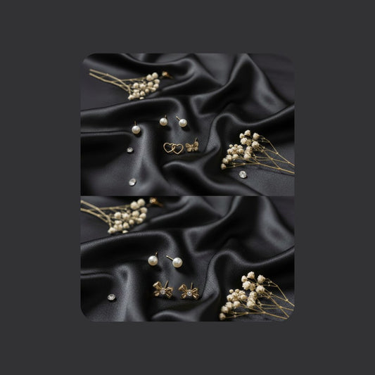 Gold Stud Earrings Set – 6-Pair “A Way of Life” Daily Wear Collection