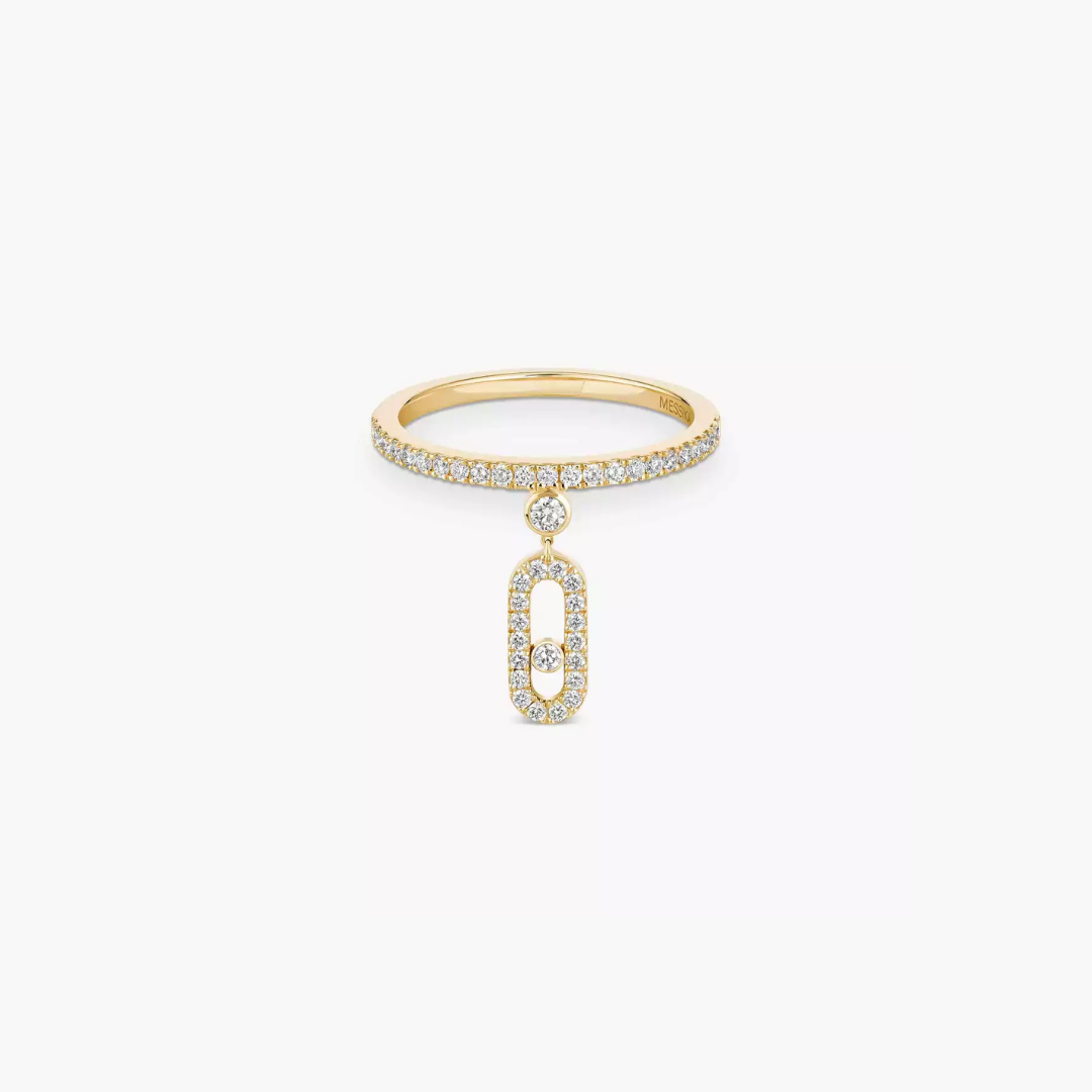 Celeste CZ Drop Ring – Gold Plated Statement Ring for Women