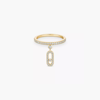 Celeste CZ Drop Ring – Gold Plated Statement Ring for Women