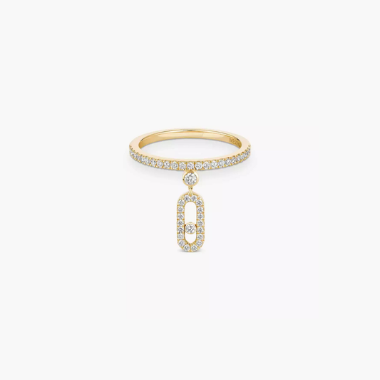 Celeste CZ Drop Ring – Gold Plated Statement Ring for Women