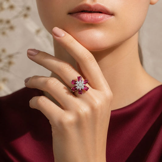 Rosé Radiance AD Bloom Ring