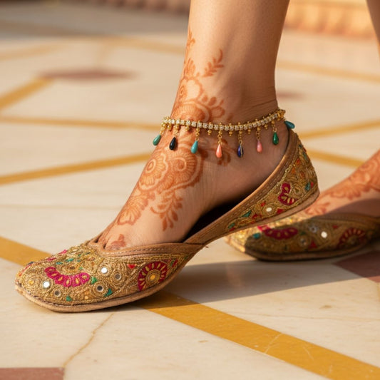 Handcrafted Embroidered Ethnic Juttis for Women | Festive & Wedding Wear