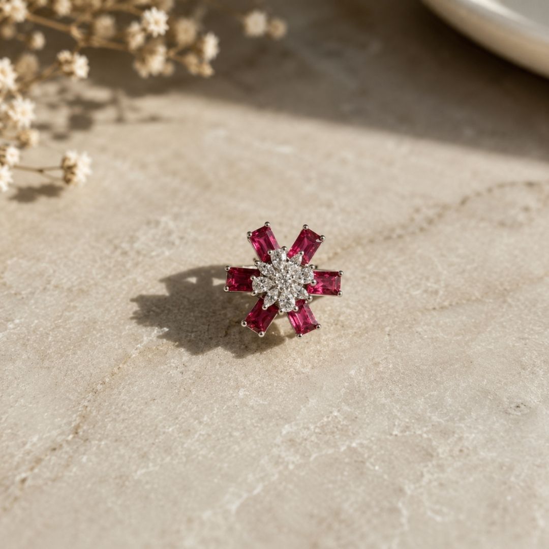 Rosé Radiance AD Bloom Ring