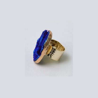 Ring with blue stone sizeless