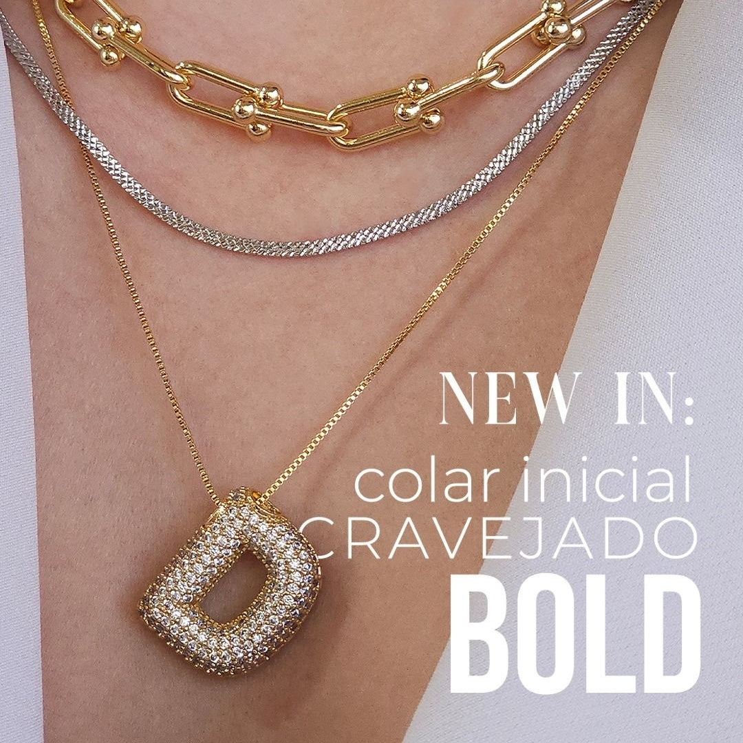 D Letter Diamond Necklace – Gold Plated Alphabet Pendant, Anti Tarnish