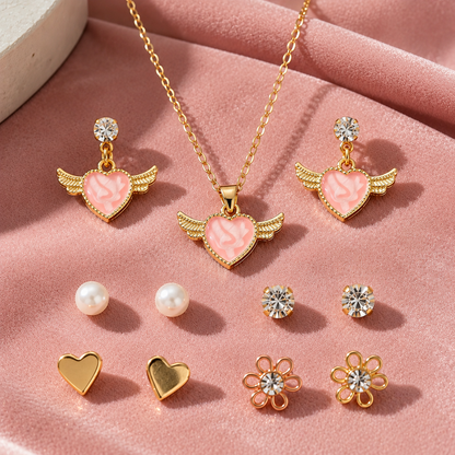 Angel Heart Kids Jewelry Gift Set for Girls