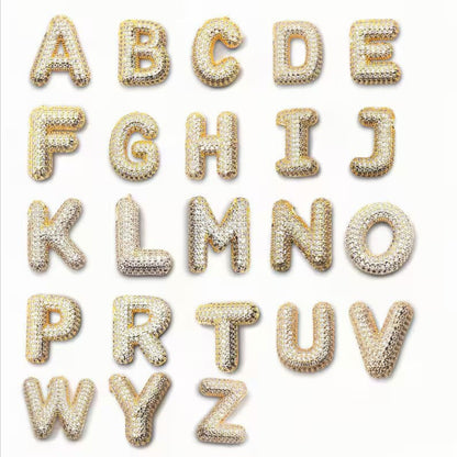 Z Letter Diamond Necklace – Gold Plated Pavé Alphabet Pendant